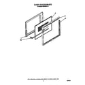 Whirlpool RS600BXV2 oven door diagram