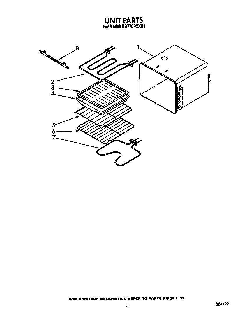 Whirlpool RB770PXXB1 unit diagram
