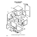 Whirlpool RB170PXXB1 upper oven diagram