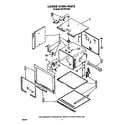 Whirlpool RB770PXXW0 lower oven diagram