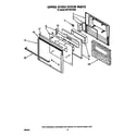 Whirlpool RB770PXXW0 upper oven door diagram