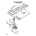 Whirlpool RB160PXYB0 latch and vent diagram