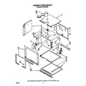 Whirlpool RB170PXXW3 lower oven diagram