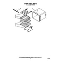 Whirlpool RB170PXXW3 oven liner diagram