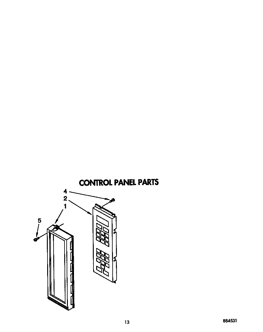 Whirlpool RM778PXXB0 control panel diagram