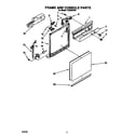 Whirlpool TUD2000W6 frame and console diagram