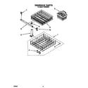 Whirlpool TUD2000W6 dishrack diagram