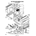 Whirlpool 1AHF25090 air flow and control parts diagram