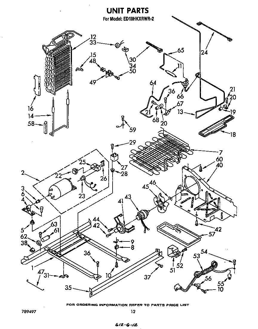 Whirlpool ED19HKXRWR2 unit diagram