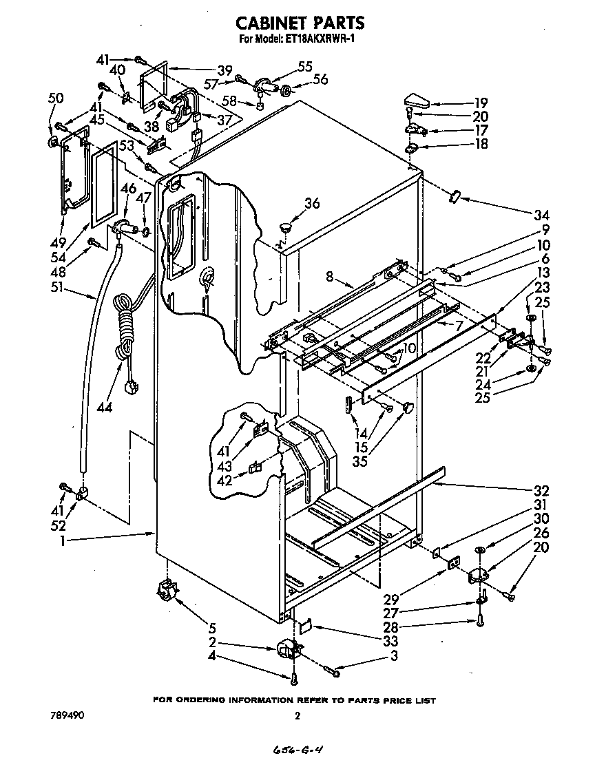 Whirlpool ET18AKXRWR1 cabinet diagram