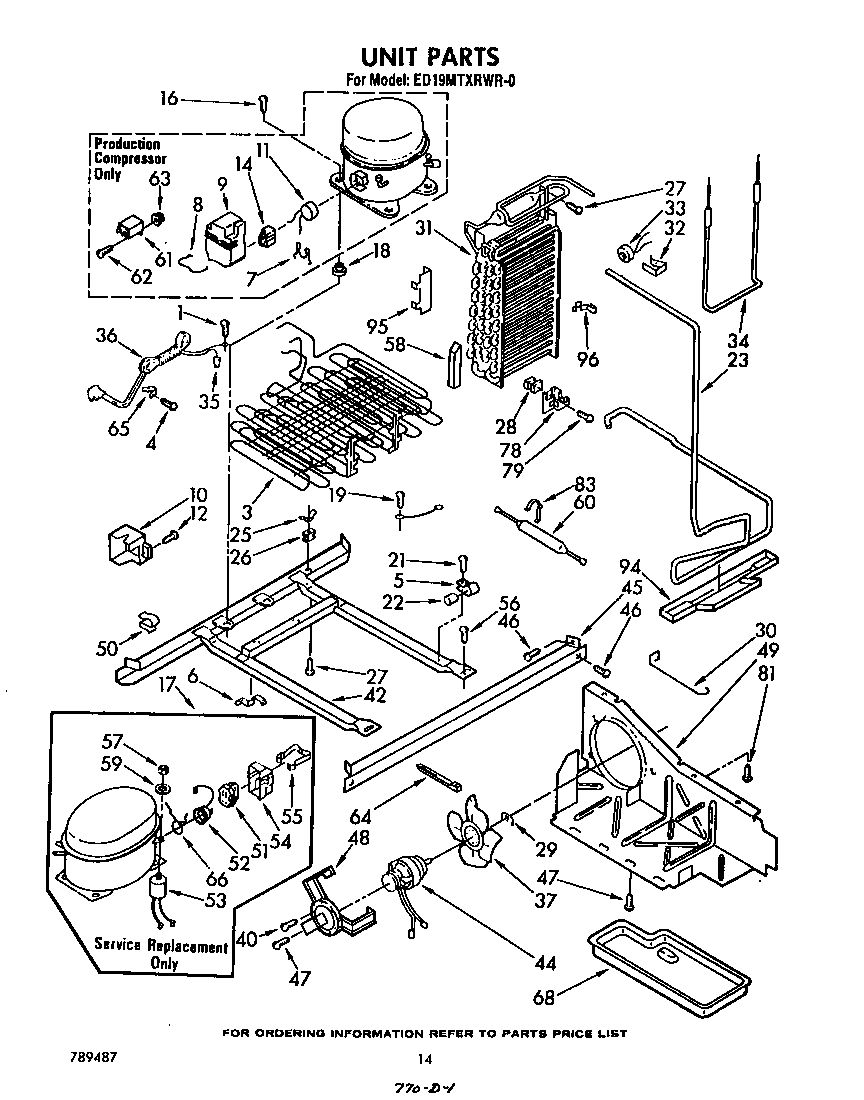 Whirlpool ED19MTXRWR0 unit diagram