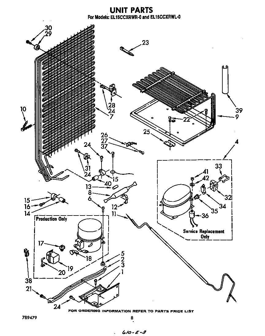 Whirlpool EL15CCXRWR0 unit diagram