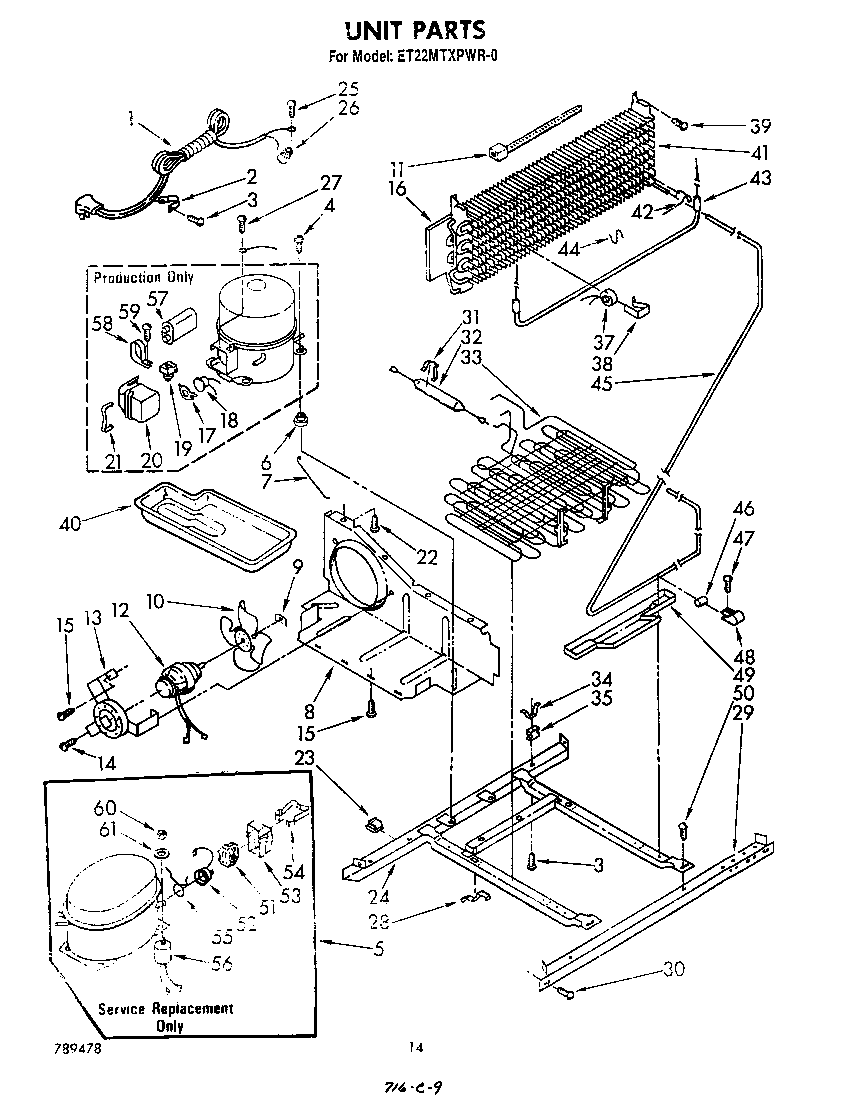 Whirlpool ET22MTXPWR0 unit diagram