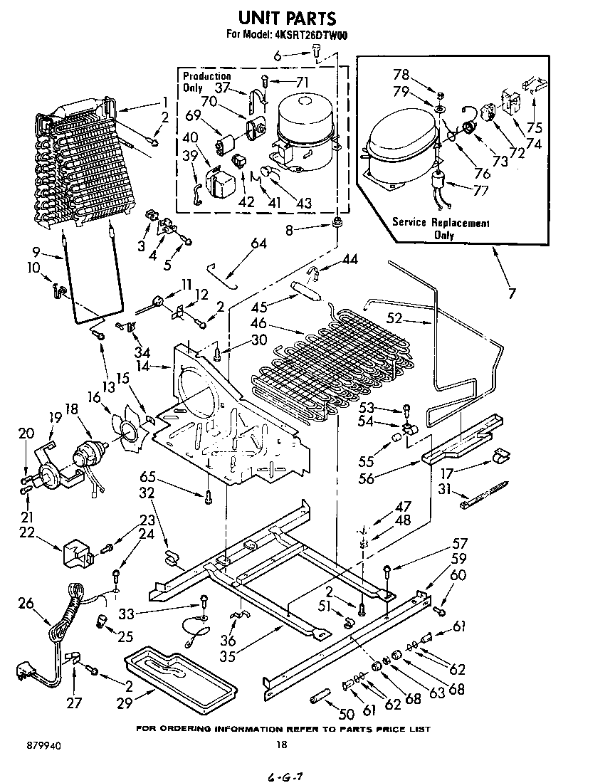KitchenAid 4KSRT26DTW00 unit diagram