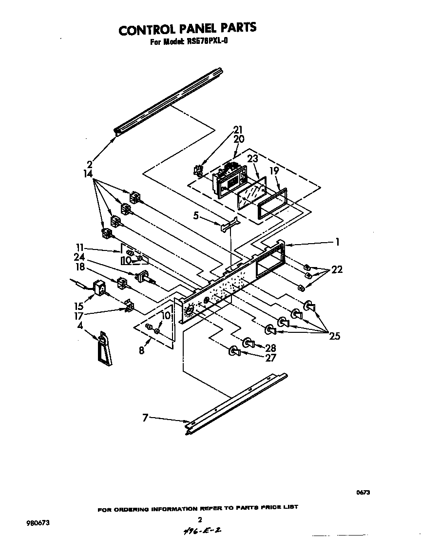 Whirlpool RS576PXL0 control diagram