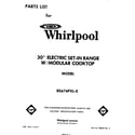 Whirlpool RS676PXL0 front cover diagram