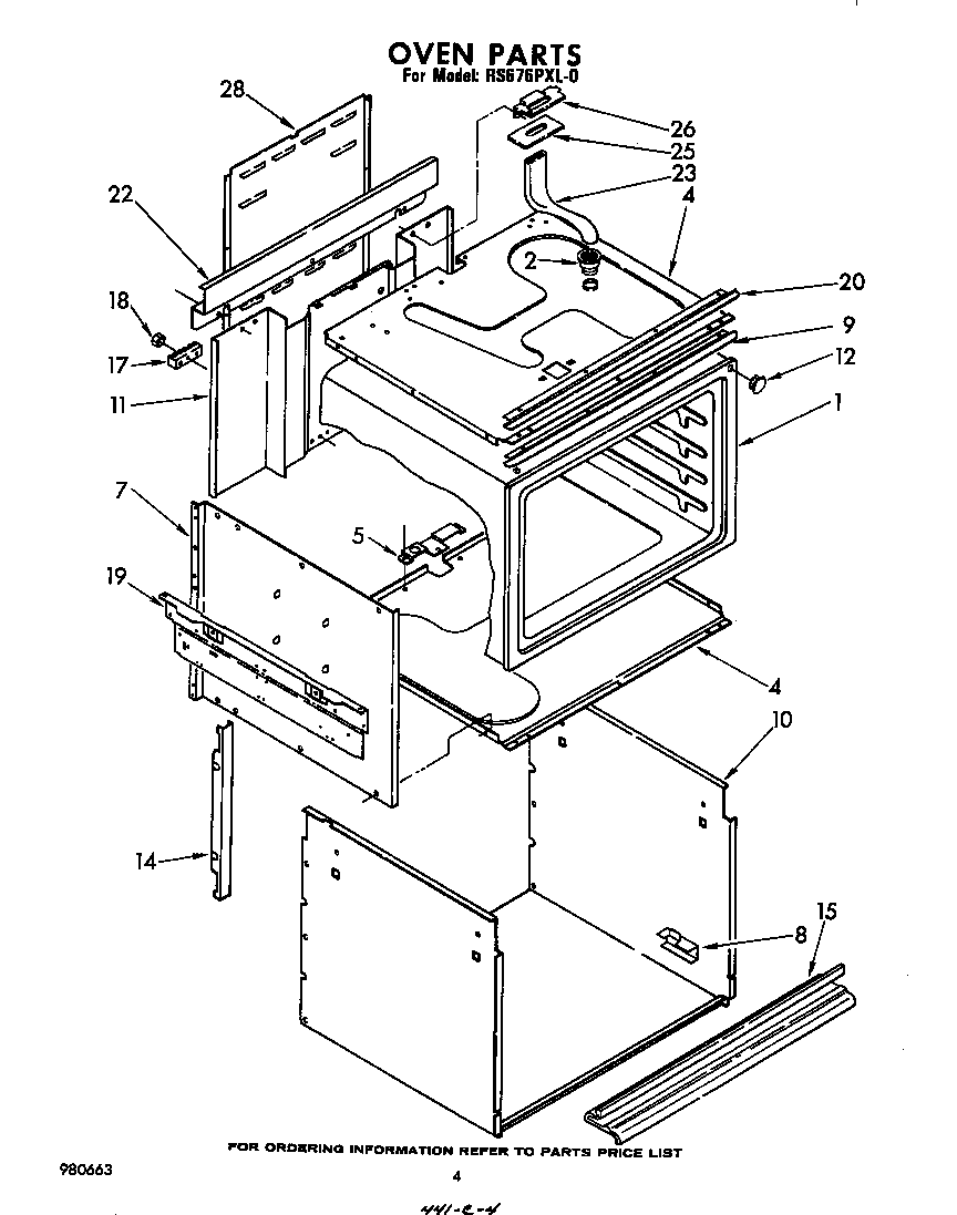 Whirlpool RS676PXL0 oven diagram
