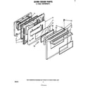 Whirlpool RS6700XKW0 oven door diagram