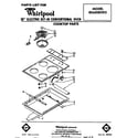 Whirlpool RS600BXK0 cooktop diagram