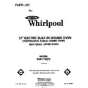 Whirlpool RGE1700P2 front cover diagram