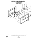 Whirlpool RGE1700P2 bottom oven door diagram