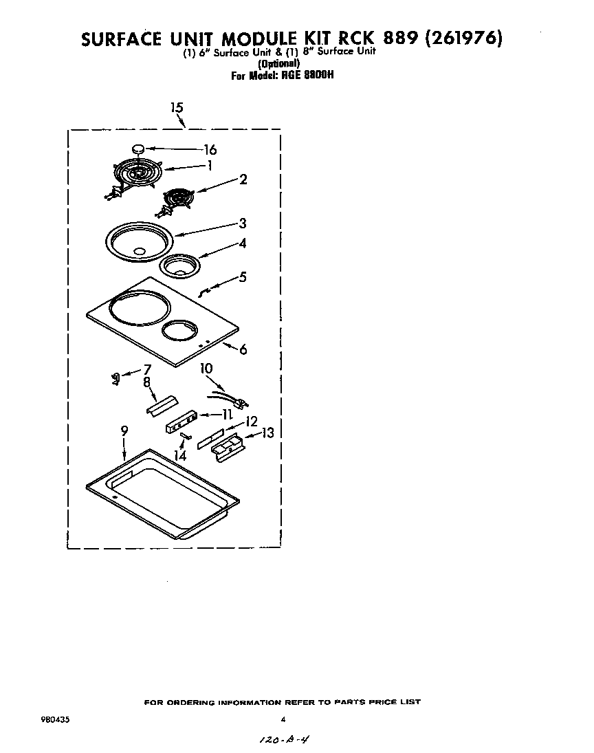 Whirlpool RGE8800H ^rck889(261976) diagram
