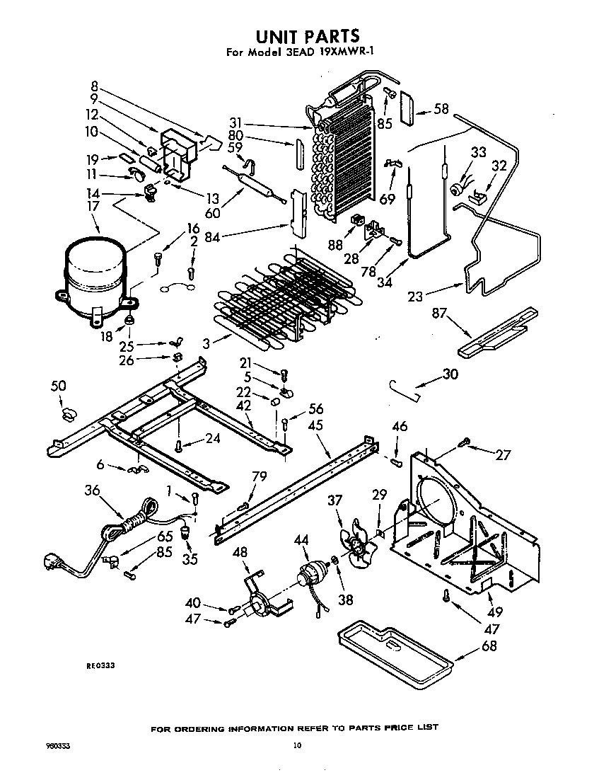 Whirlpool 3EAD19XMWR1 unit diagram