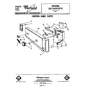 Whirlpool DU1800XP0 control panel diagram