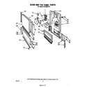 Whirlpool DU1800XP0 door and toe panel diagram