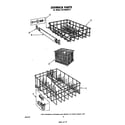 Whirlpool DU1800XP0 dishrack diagram