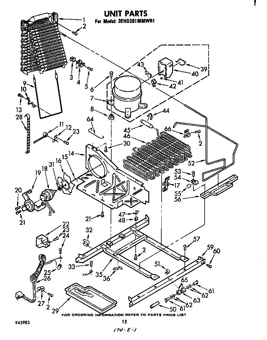 Whirlpool 3EHD261MMWR1 unit diagram