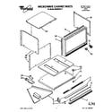 Whirlpool RM288PXV7 microwave cabinet diagram