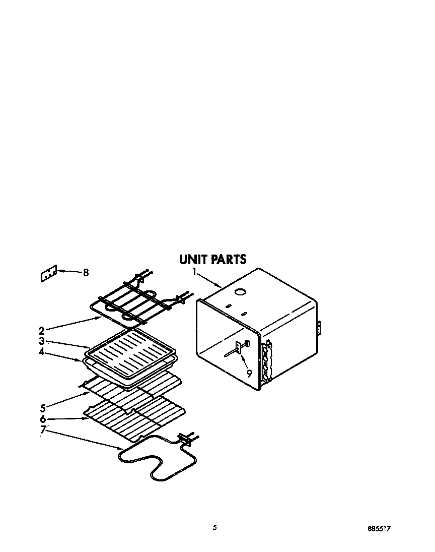 Whirlpool RB760PXYB3 unit diagram