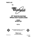 Whirlpool RB760PXYB2 front cover diagram