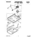 Whirlpool TER20W0YW1 cooktop diagram