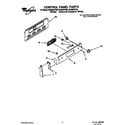 Whirlpool RF385PXYW2 control panel diagram