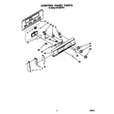 Whirlpool RF310BXYW1 control panel diagram