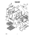 Whirlpool RF310BXYW1 oven diagram