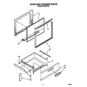 Whirlpool RF310BXYW1 door and drawer diagram