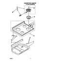 Whirlpool TER20W0YW0 cooktop diagram