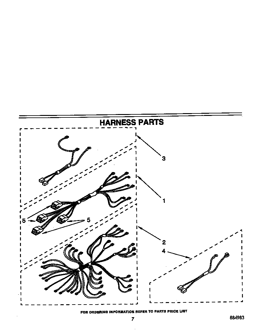 Whirlpool RF391PXXW2 harness diagram