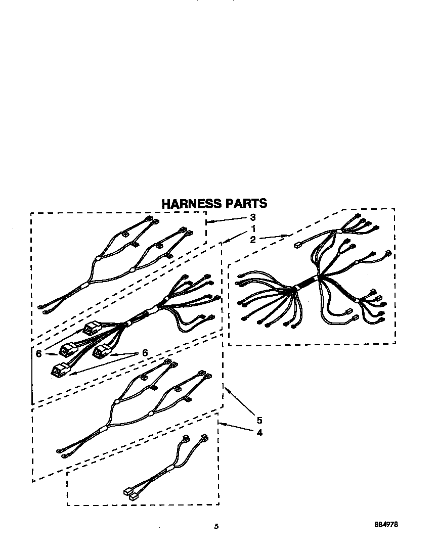 Whirlpool RF361PXXW2 harness diagram