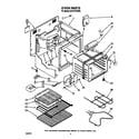 Whirlpool RF317PXXW0 oven diagram