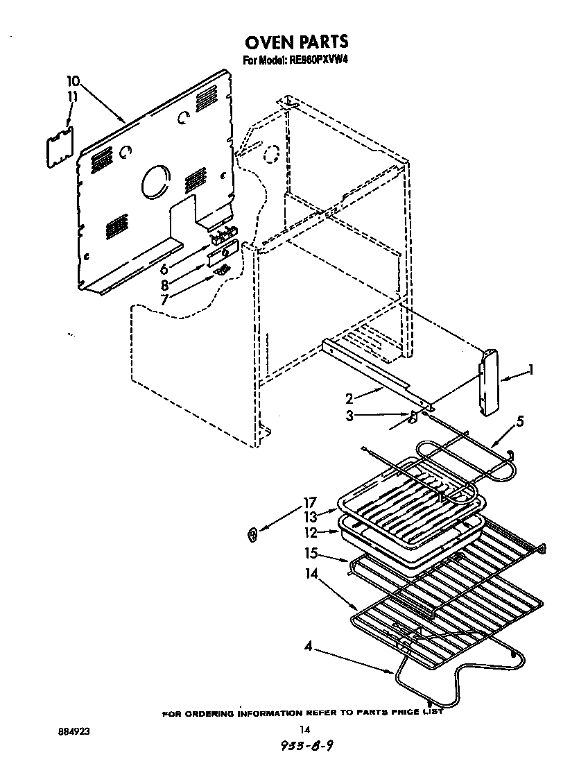 Whirlpool RE960PXVW4 oven diagram