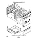 Whirlpool RF385PCWW2 door and drawer diagram