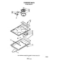 Whirlpool RS610PXV1 cooktop diagram