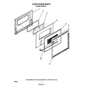Whirlpool RS610PXV1 oven door diagram