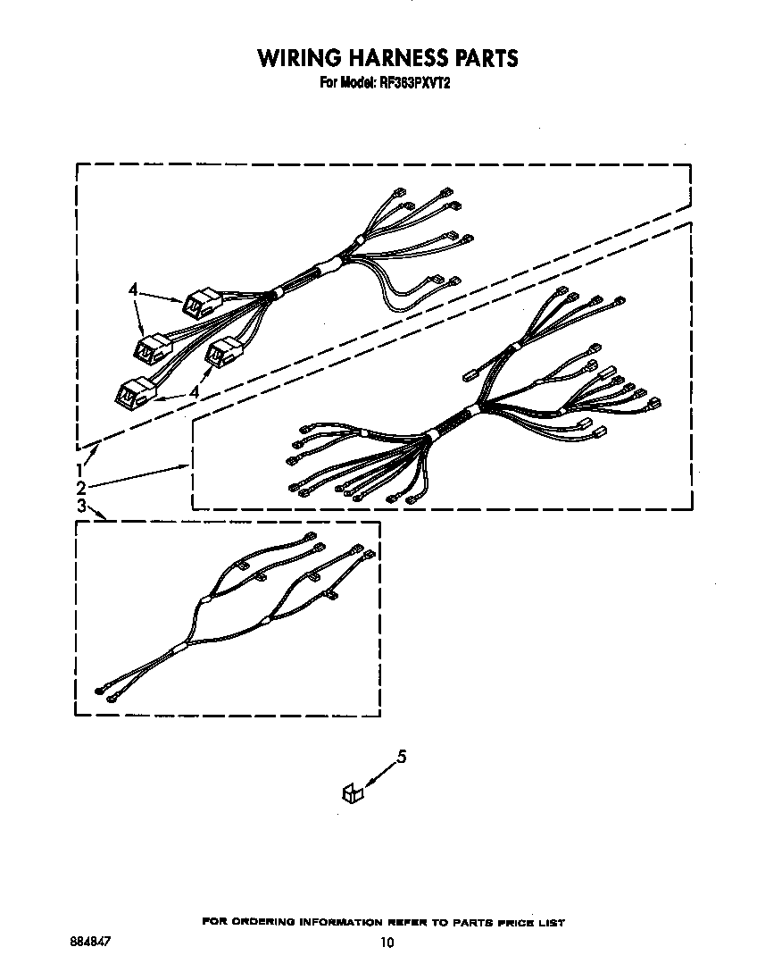 Whirlpool RF363PXVT2 wiring harness diagram
