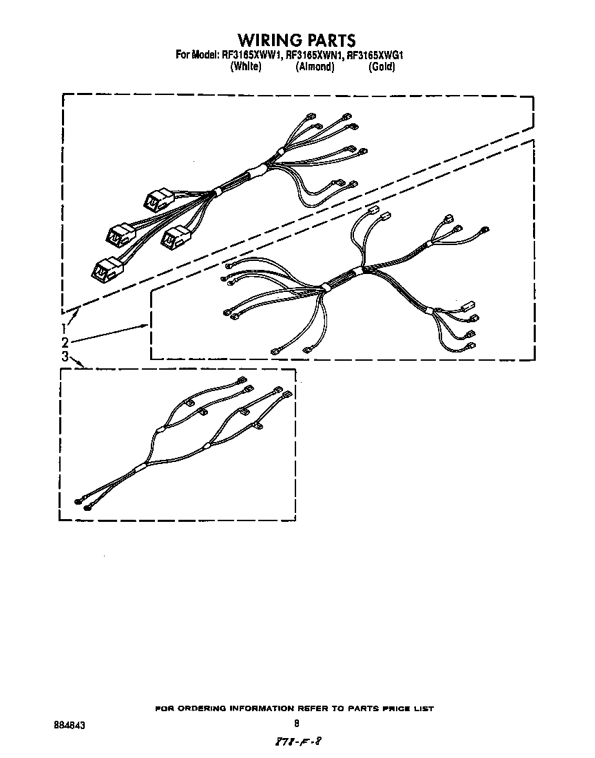 Whirlpool RF3615XWW1 wiring diagram