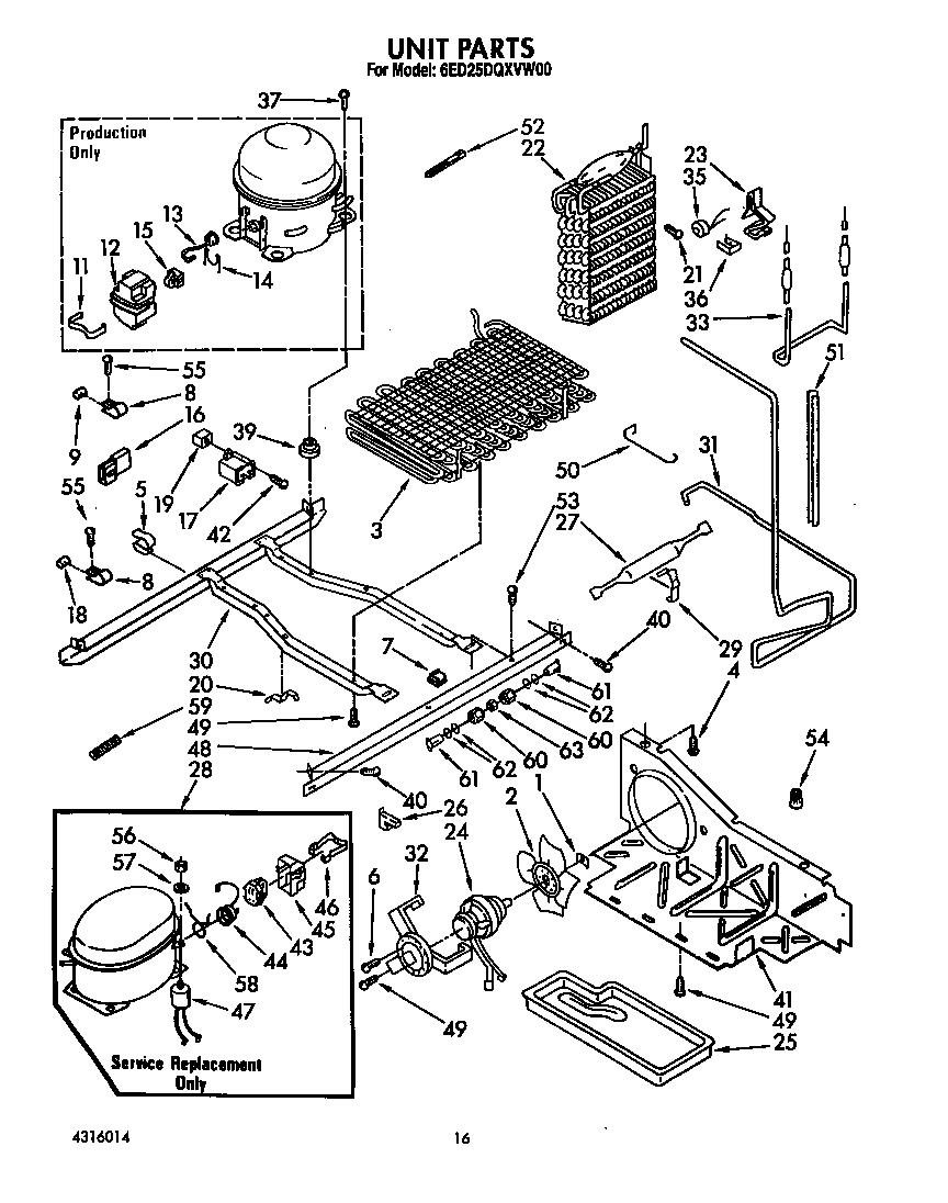 Whirlpool 6ED25DQXVW00 unit diagram